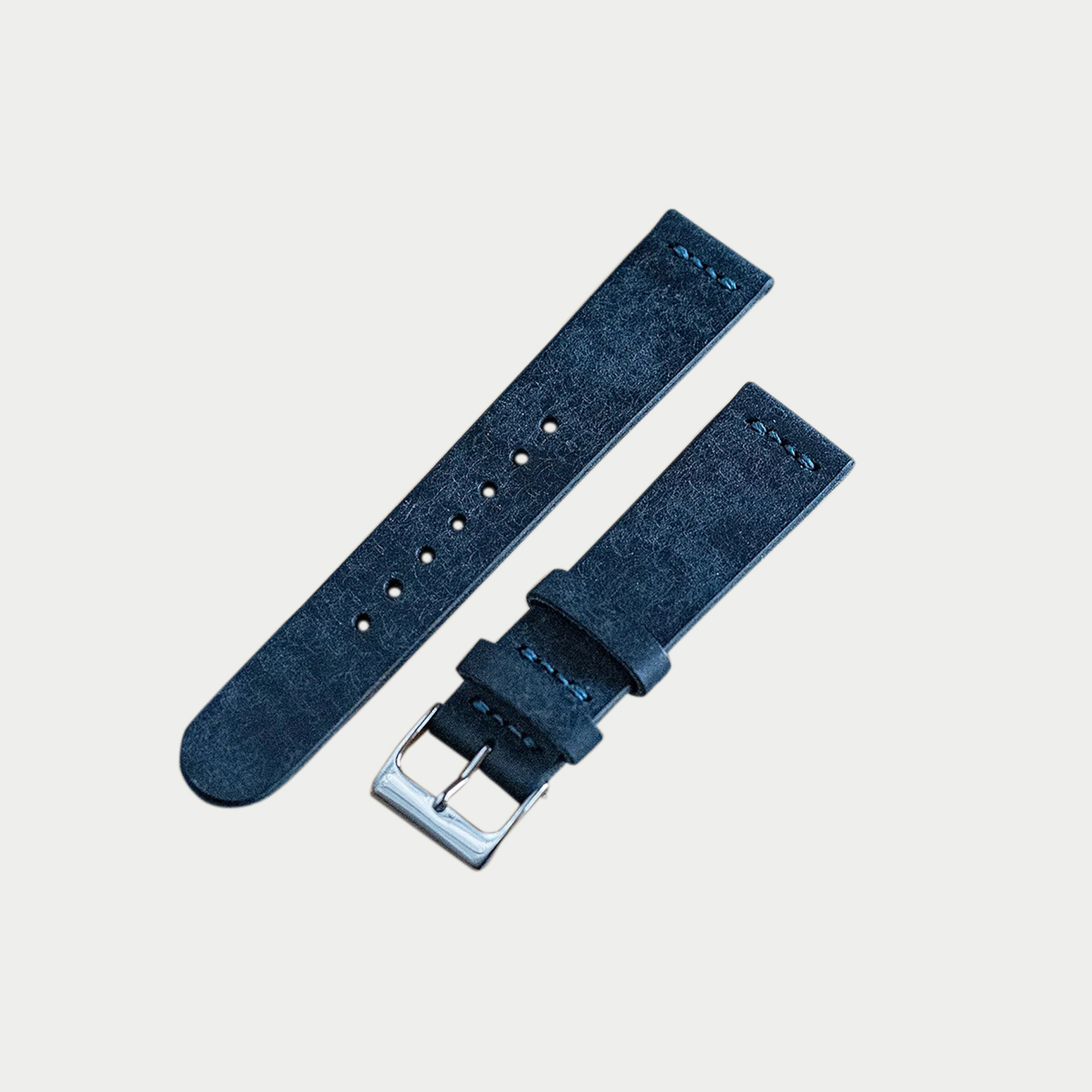 Navy Pueblo Leather Watch Band