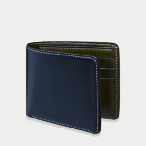 Shell Cordovan Leather Wallet Black - Full Exterior And Interior