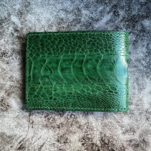 Ostrich Leather Wallet and Cardholder