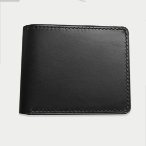 Black buttero leather wallet